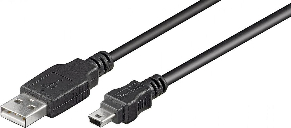 Goobay | USB 2.0 Hi-Speed kabelis | 50768 | USB-A į mini-USB USB 2.0 kištukas (A tipas) | USB 2.0 mini vyriškas (B tipas, 5 kontaktų)