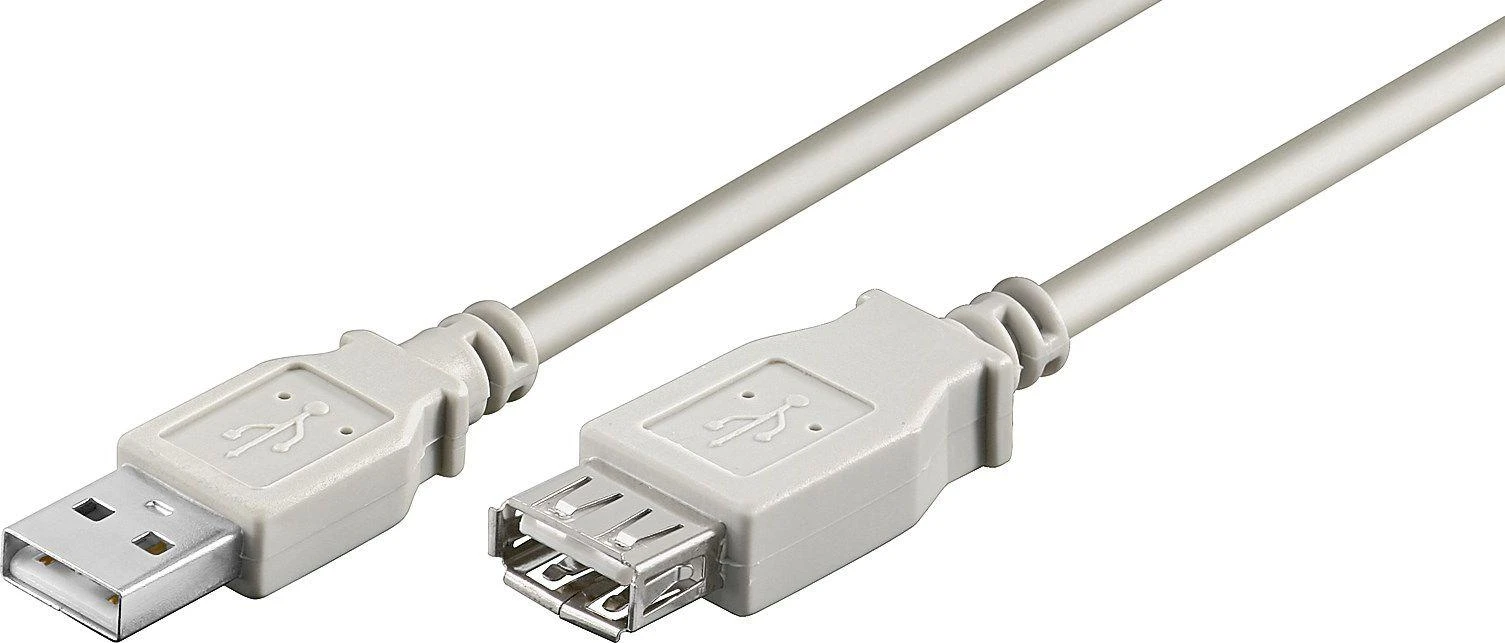 USB kabelis Goobay USB-A - USB-A 1,8 m Balta (68715)