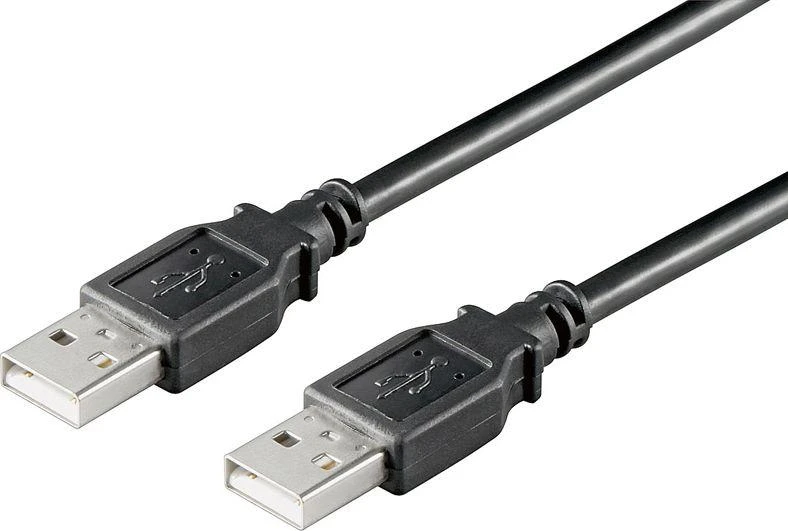 Goobay Kabelis USB type A kištukas - USB type A kištukas, USB 2.0, 1.8 m, Juoda