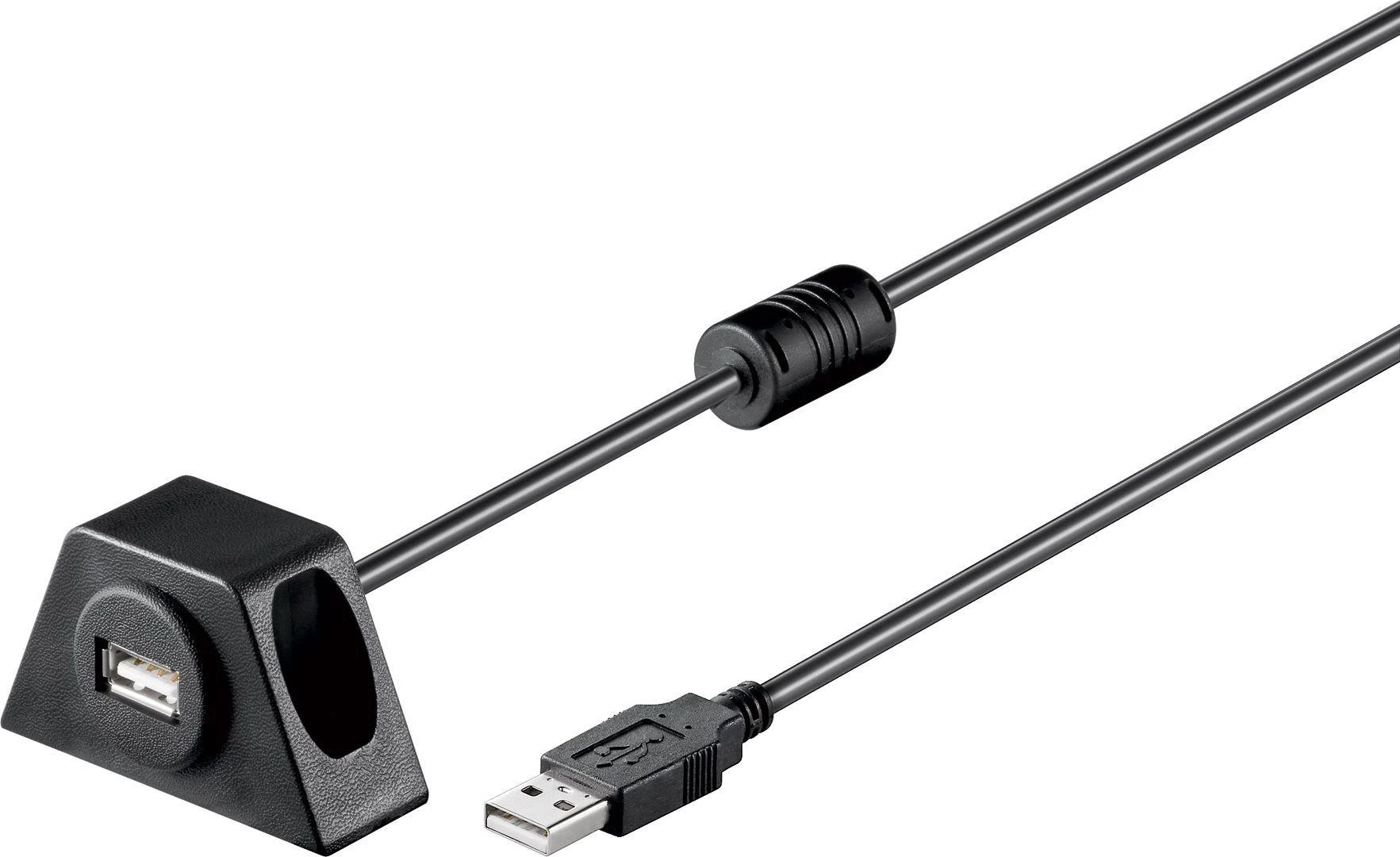 Goobay Cavo USB 2.0 Trasparente 3m – Ad Alta Velocità Per Stampante E Scanner (Tipo A A Tipo B)