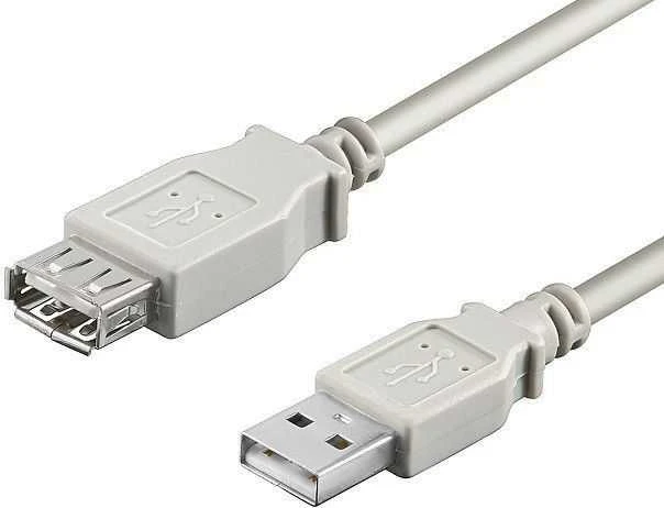 USB kabelis Goobay USB-A - USB-A 0,3 m Baltas (68716)