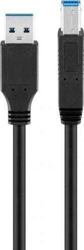 Kabelis USB Goobay USB-A - USB-B 0.25 m Juodas (JAB-1338780)