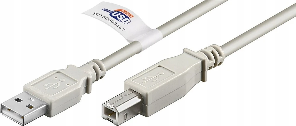 Kabelis USB Goobay USB-A - USB-B 3 m Pilka (50832)