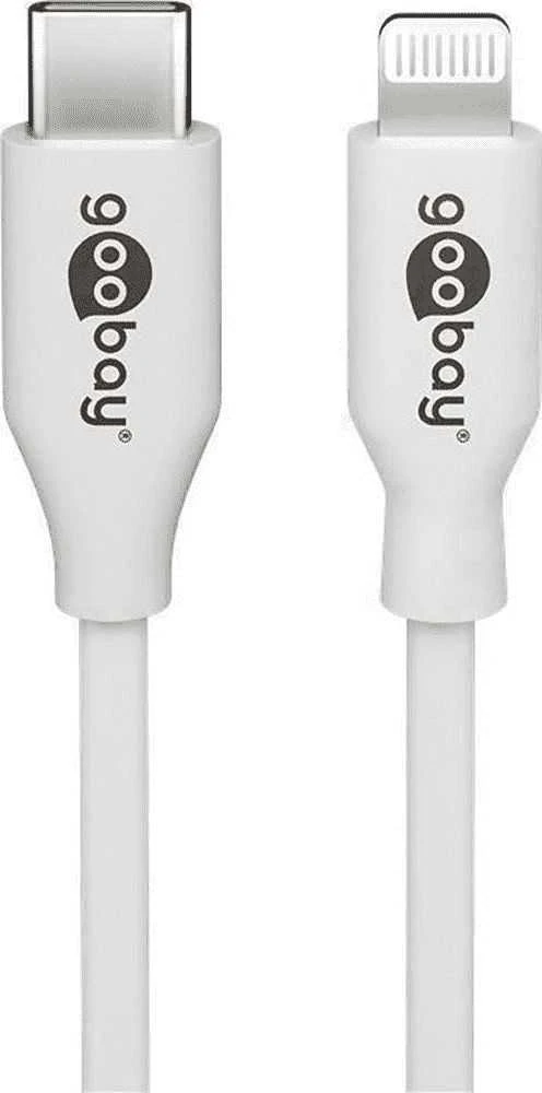 Goobay Lightning - USB-C laidas, 0,5 m, baltas