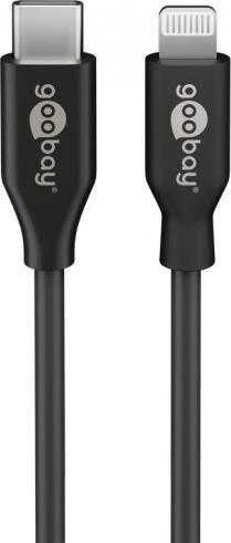 Goobay Lightning - USB-C laidas, 0,5 m, juodas