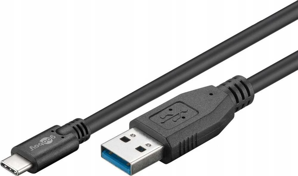 Goobay 71221 USB-C į USB A 3.0 laidas, juodas, 2m | Goobay | USB-C į USB-A USB-C kištukas | USB 3.0 kištukas (A tipas)