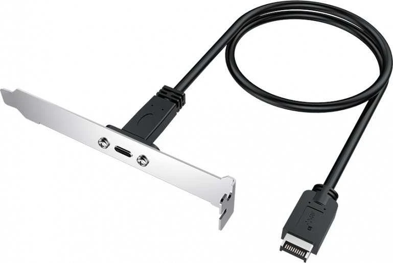 Graugear Graugear USB-E auf USB-C Erweiterungskabel, inkl PCI-Halterung