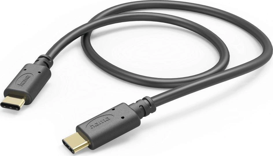 Hama USB-C - USB-C 1.5m, juoda