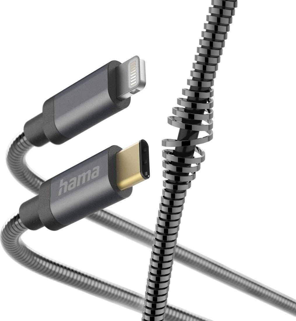 Hama Metal USB-C - žaibo metalo 1,5 m antracitas