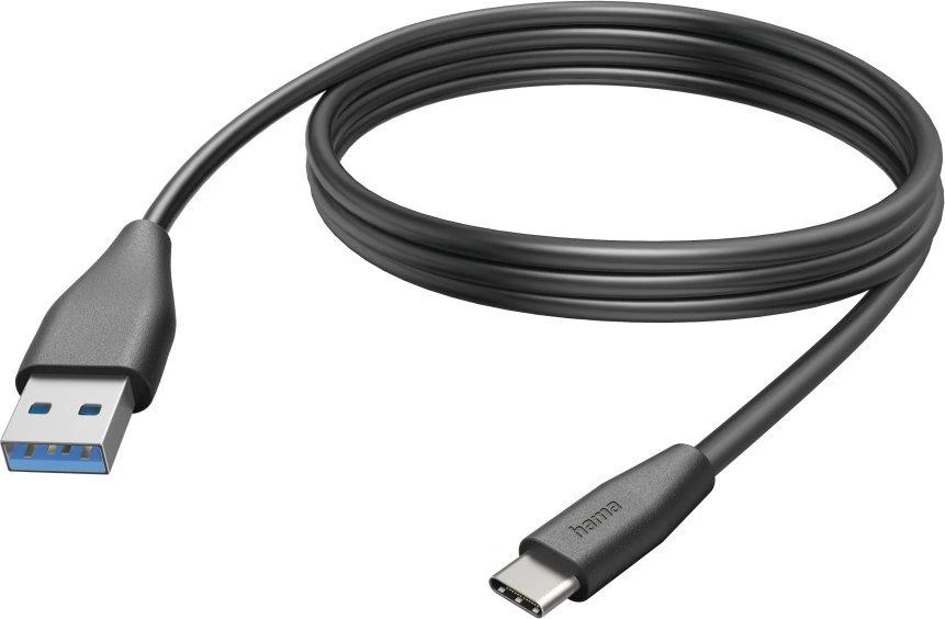 Hama USB-A - USB-C, 3m, juoda