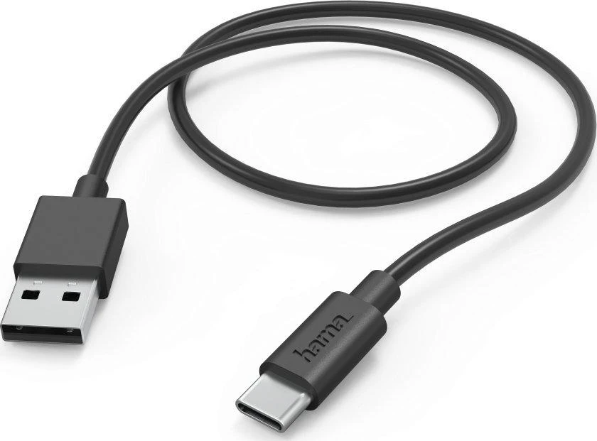Kabelis Hama USB A 3.1 - USB C, 1m, juodas