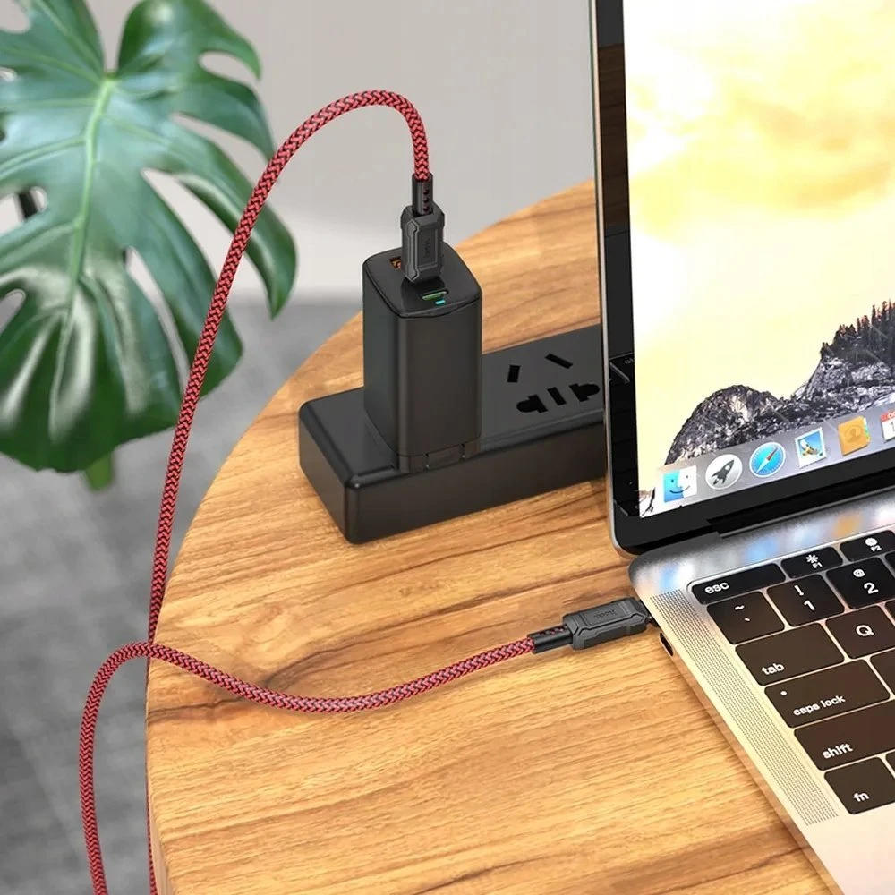 USB kabelis Hoco X59 "USB-C (Type-C) į USB-C (Type-C)" (60W) 1m juodas