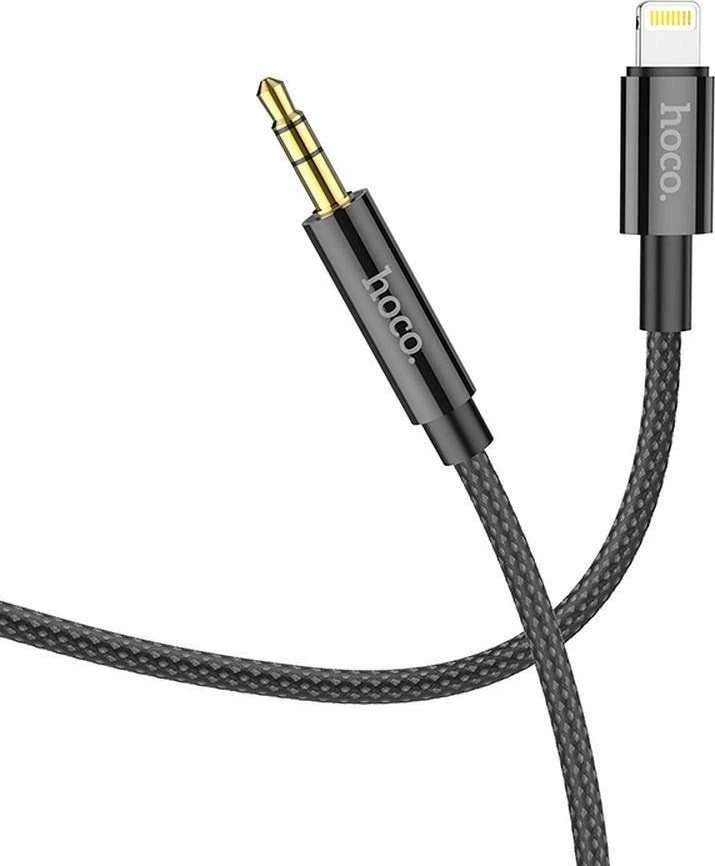 Audio adapteris Hoco UPA19 lightning į 3,5mm(p) juodas (1M)