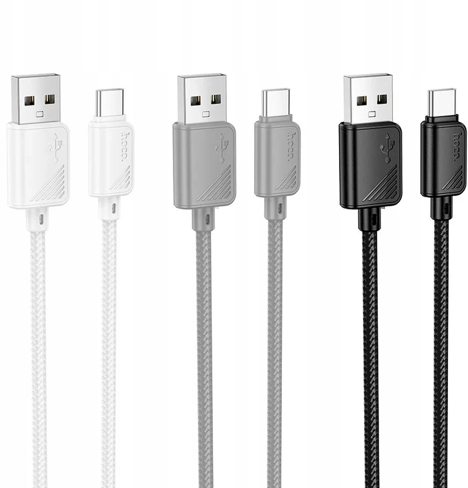 HOCO kabelis USB A do Type C 3A X113 1 m baltas