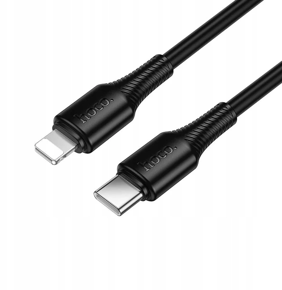 USB C - Lightning kabelis Hoco PD 27W 1 m X120 juodas