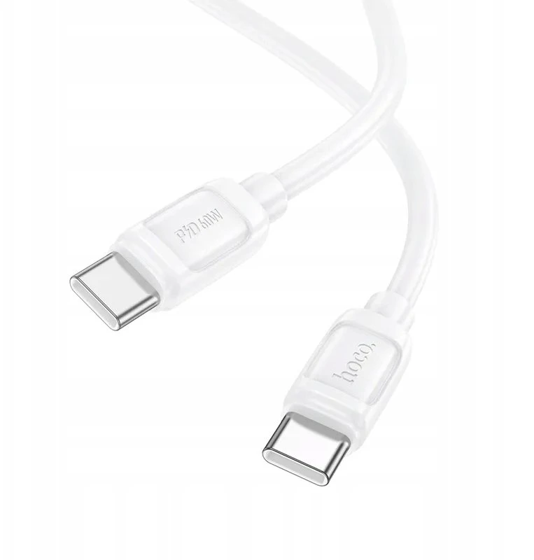 USB C į USB C laidas Hoco PD 5A 240W 1 m X115 baltas