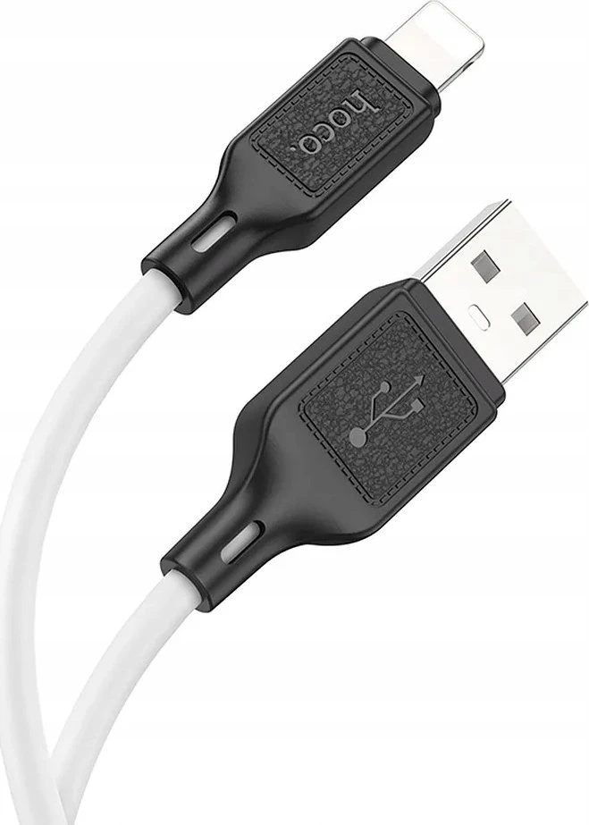 USB A tipo į „Lightning“ tipo laidas Hoco 2,4A, 1 m, X90 baltas