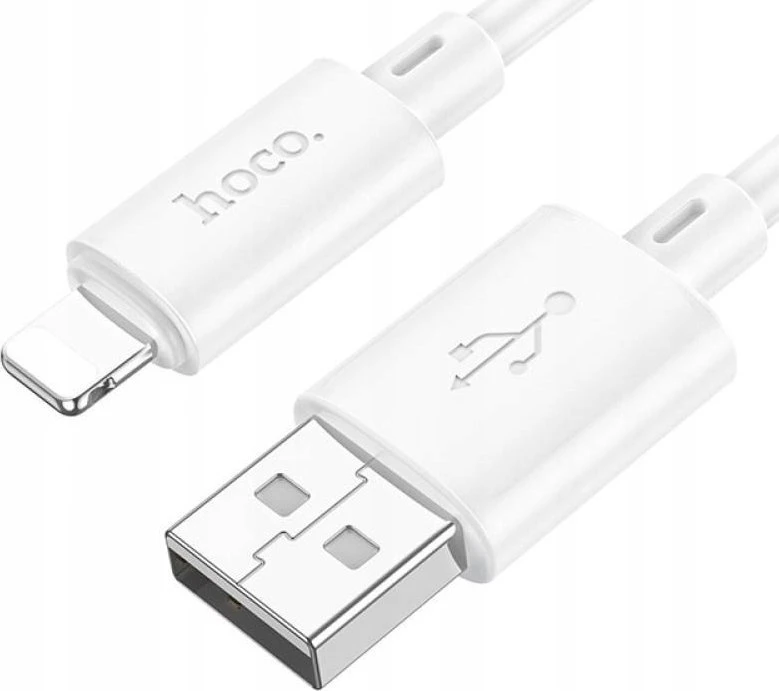 USB A tipo į „Lightning“ tipo keitiklis Hoco 2,4A, 1 m, X88 baltas