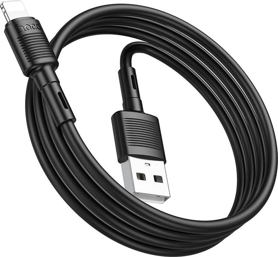 USB A tipo į „Lightning“ tipo laidas Hoco 2,4A 1 m X83 juodas