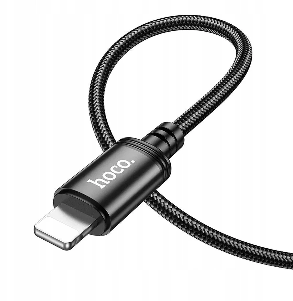 USB A tipo į „Lightning“ tipo laidas Hoco 2,4A 2 m X89 juodas