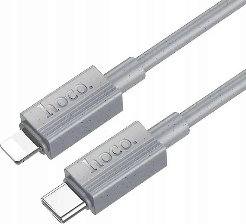 USB C - Lightning kabelis Hoco PD 27W 1 m X107 pilka