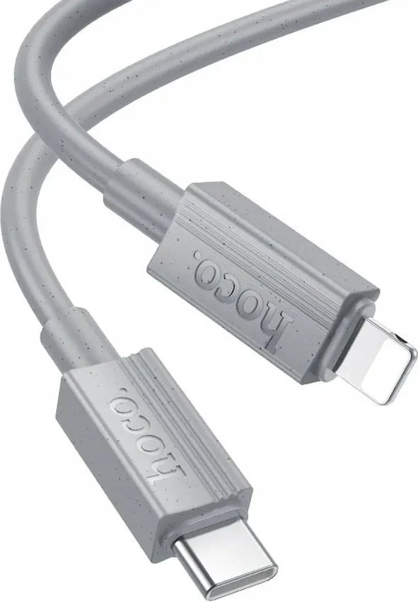 USB C - Lightning kabelis Hoco PD 27W 1 m X107 pilka