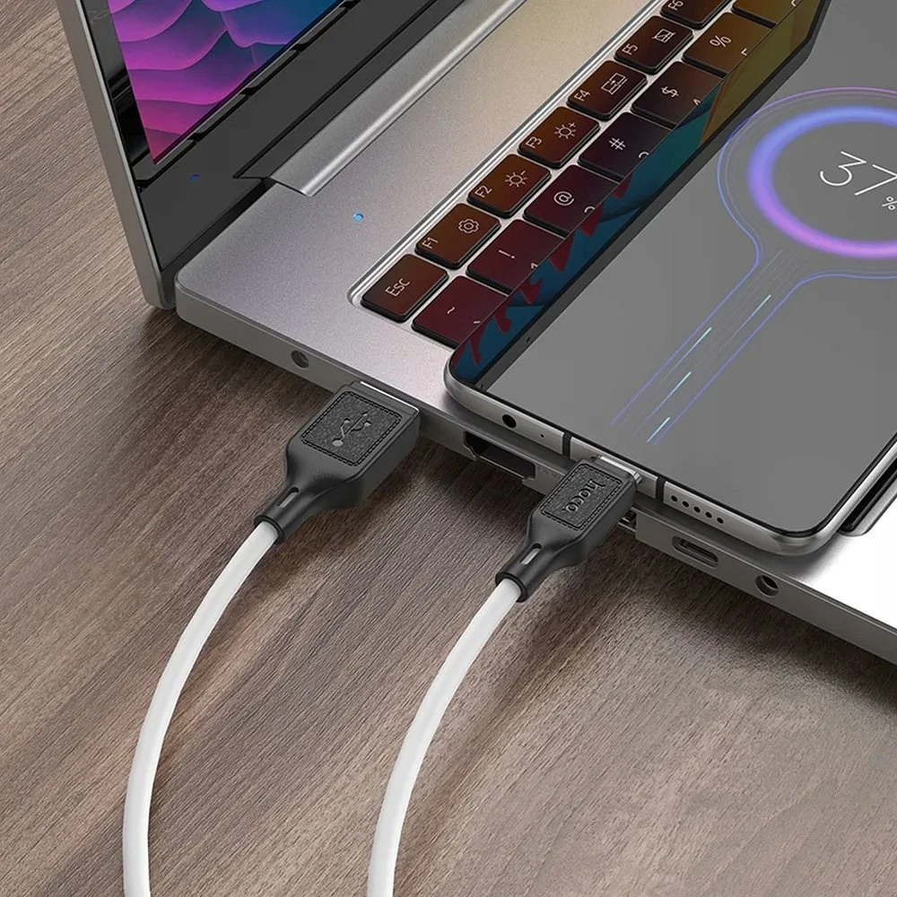 USB A į Micro USB laidas Hoco 2,4A 1 m X90 baltas