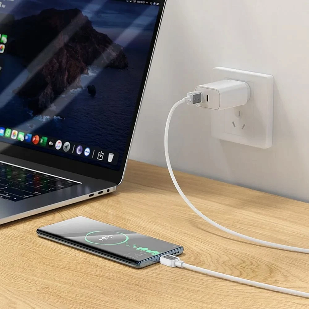 USB A į Micro USB laidas Hoco 2,4A 1 m X108 baltas