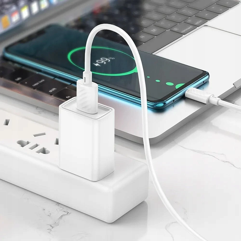 Cable USB A to Micro USB Hoco 2,4A 1 m X88 baltas
