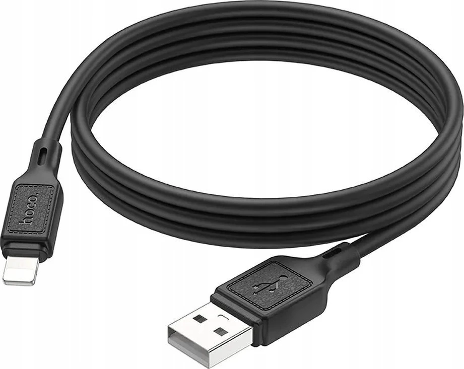 Cable USB A to Micro USB Hoco 2,4A 1 m X90 juodas