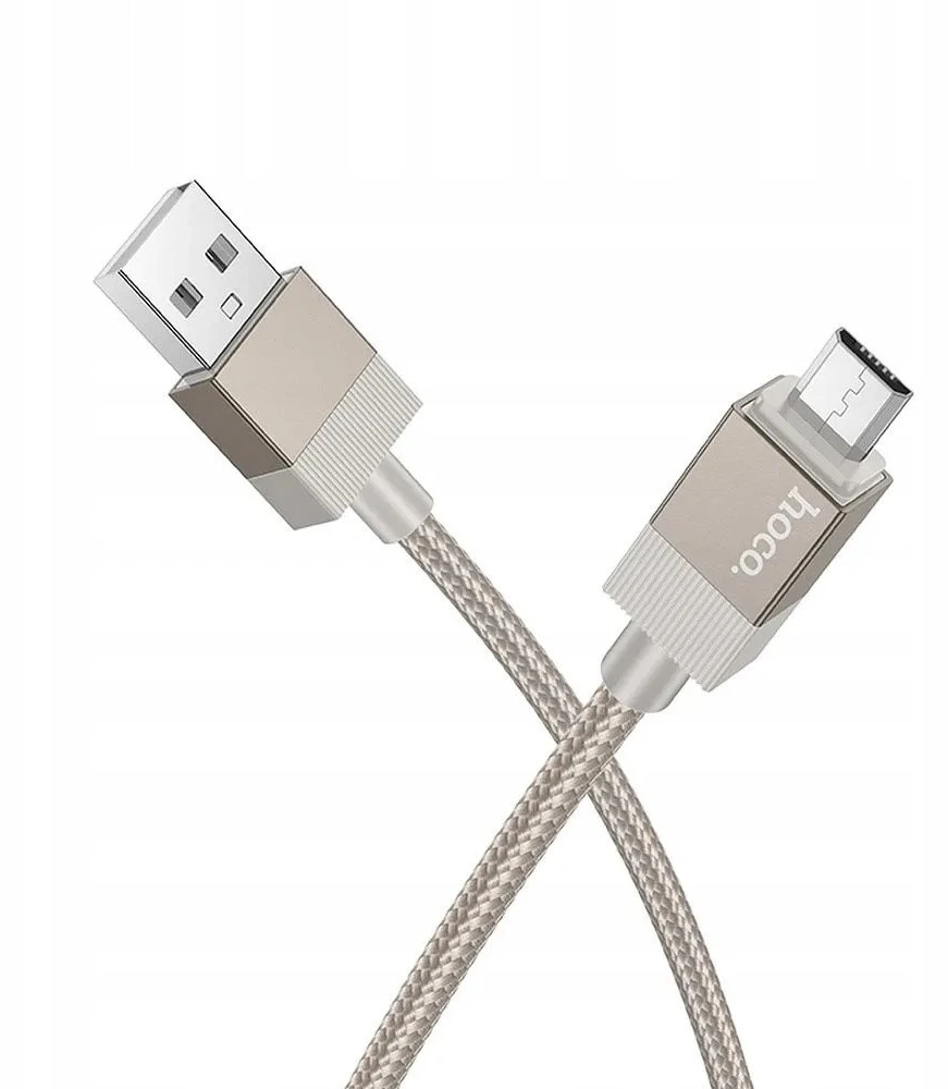USB A į USB C laidas Hoco 3A 1 m X110 auksinis