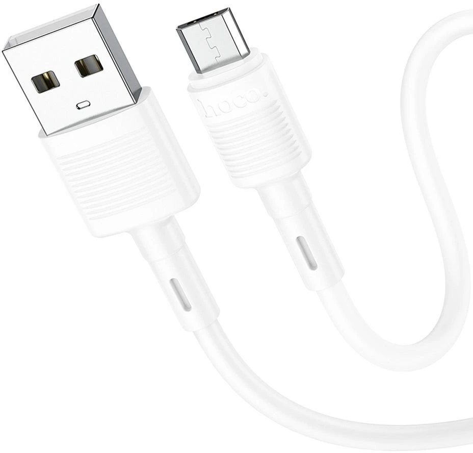 USB kabelis Hoco X83 microUSB baltas 1m