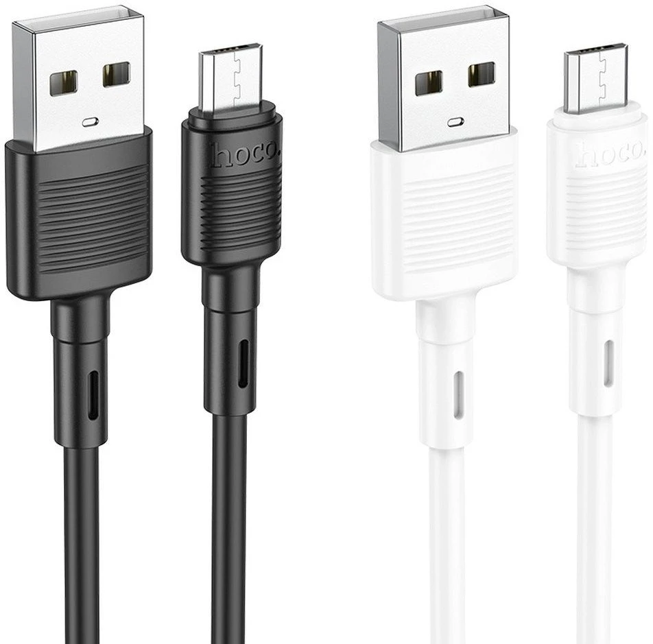 USB kabelis Hoco X83 microUSB baltas 1m