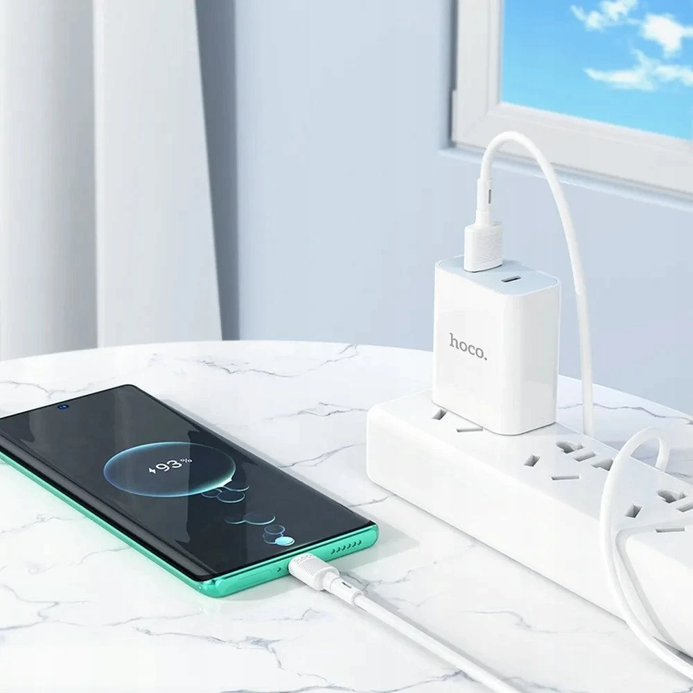 USB A į USB C laidas Hoco 3A 1 m X83 baltas