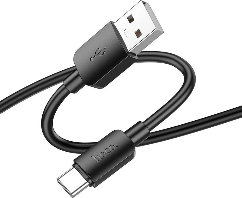 Cable USB A to USB C Hoco PD 2,4A 27W 1 m X96 juodas