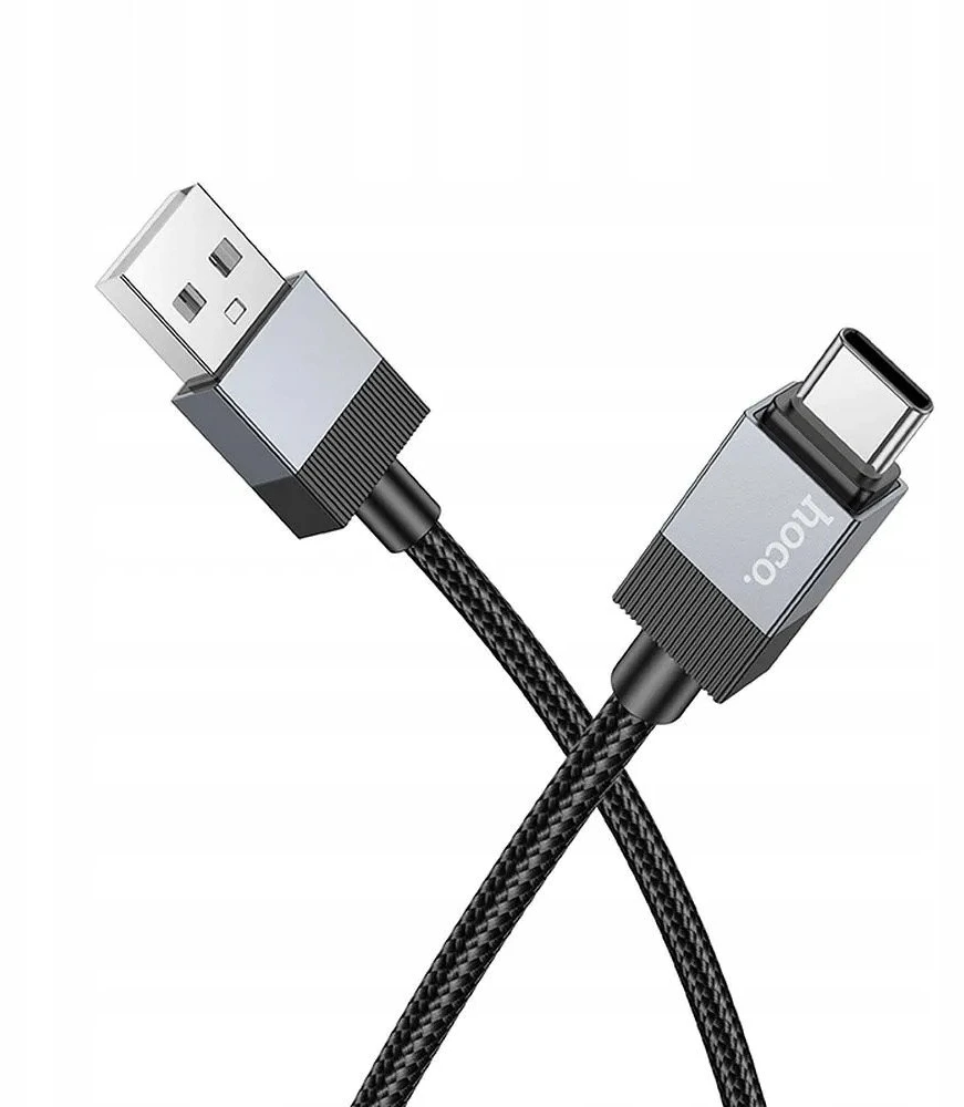 Cable USB A to USB C Hoco 3A 1 m X110 juodas
