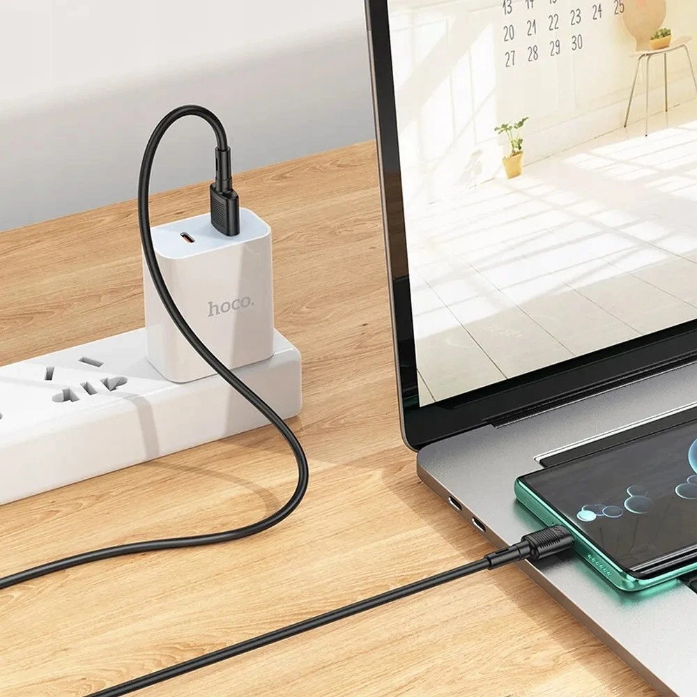 Cable USB A to USB C Hoco 3A 1 m X83 juodas