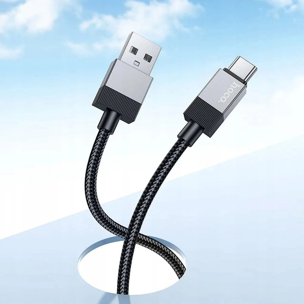 Cable USB A to USB C Hoco 3A 1 m X110 juodas