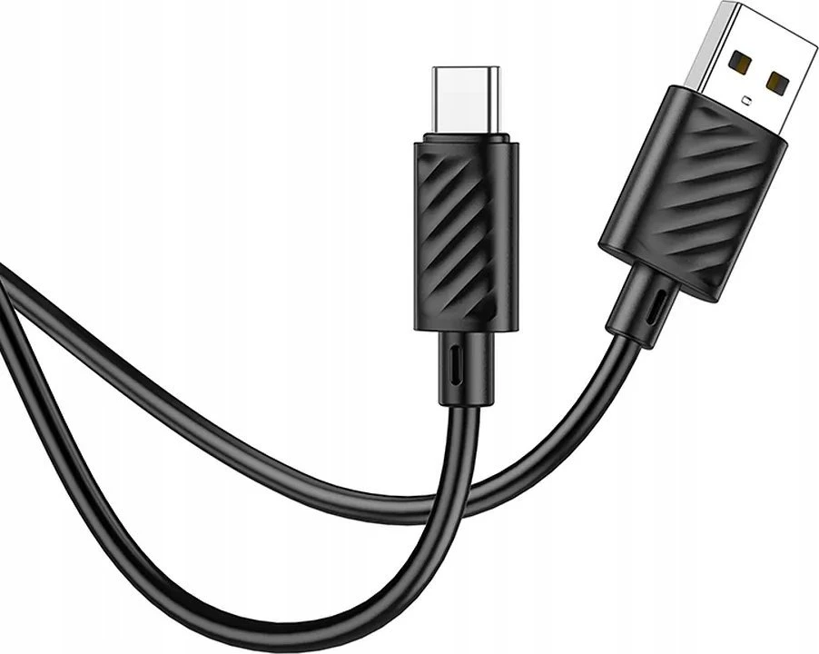 USB kabelis Hoco X88 type-C (3A) 1m juodas