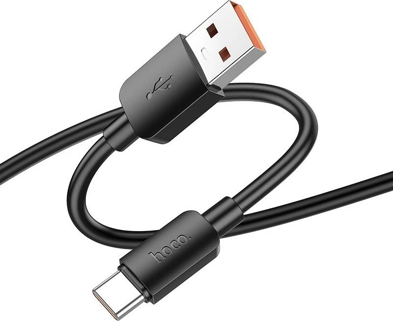 Cable USB A to USB C Hoco PD 6A 100W 1 m X96 juodas