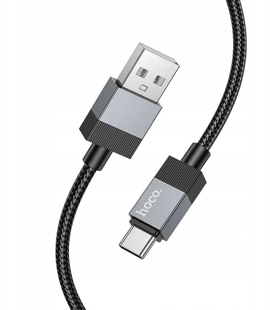 Cable USB A to USB C Hoco 3A 1 m X110 juodas