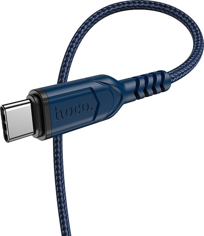 PTC HOCO kabelis USB A Male į Type-C Male, 3A, mėlynos spalvos, 1.0m, X59