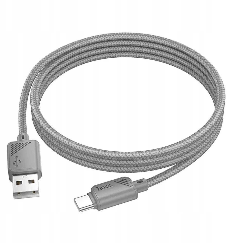 USB A į USB C laidas Hoco 3A 1 m X113 pilka