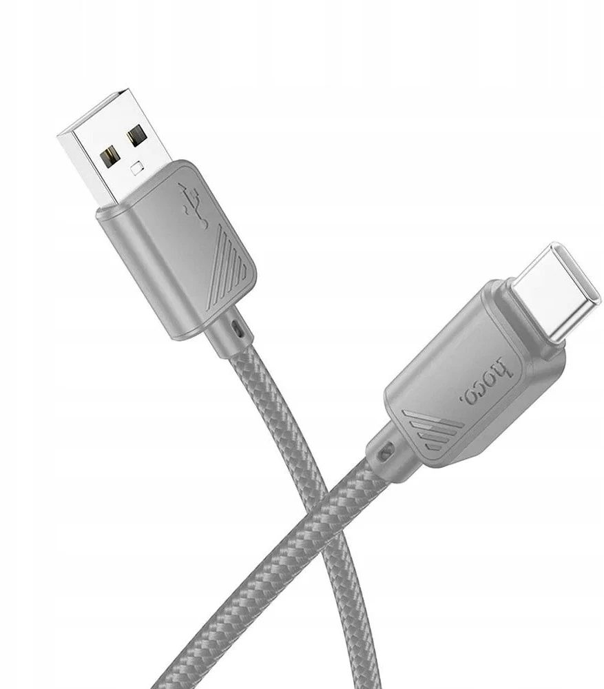 USB A į USB C laidas Hoco 3A 1 m X113 pilka