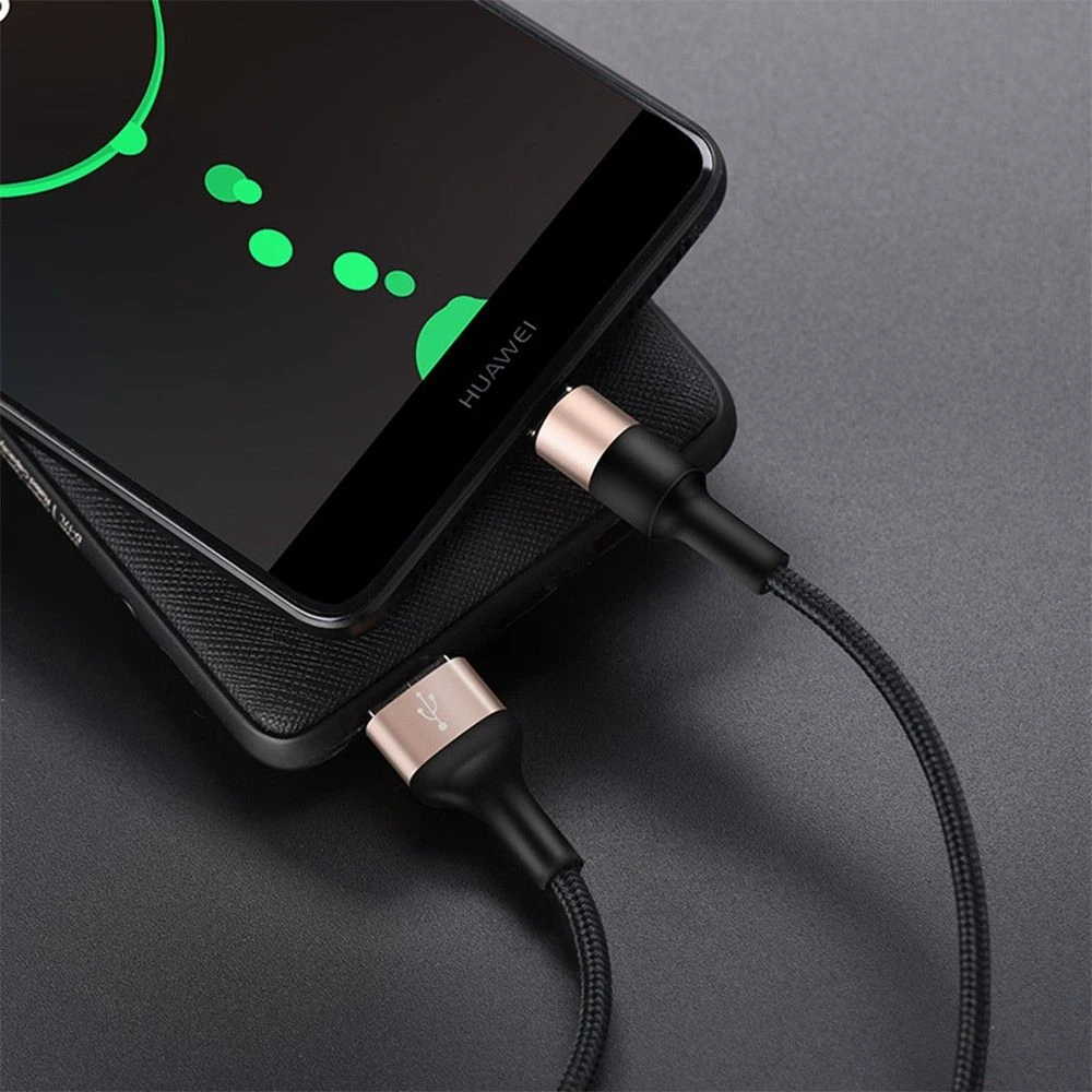 USB kabelis Hoco X26 Type-C 1.0m juodas-auksinis