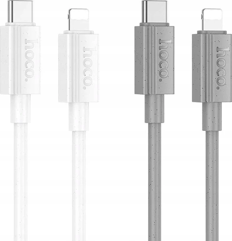 USB C - Lightning kabelis Hoco PD 27W 1 m X107 baltas