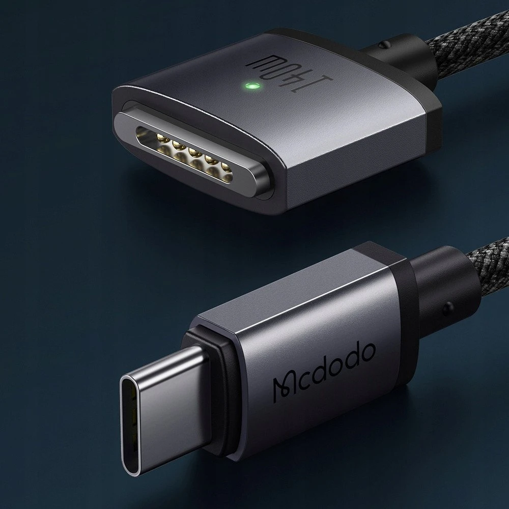 USB C į Mag3 jungties laidas Hoco 5A 140W magnetinis 1,8 m U141 juodas