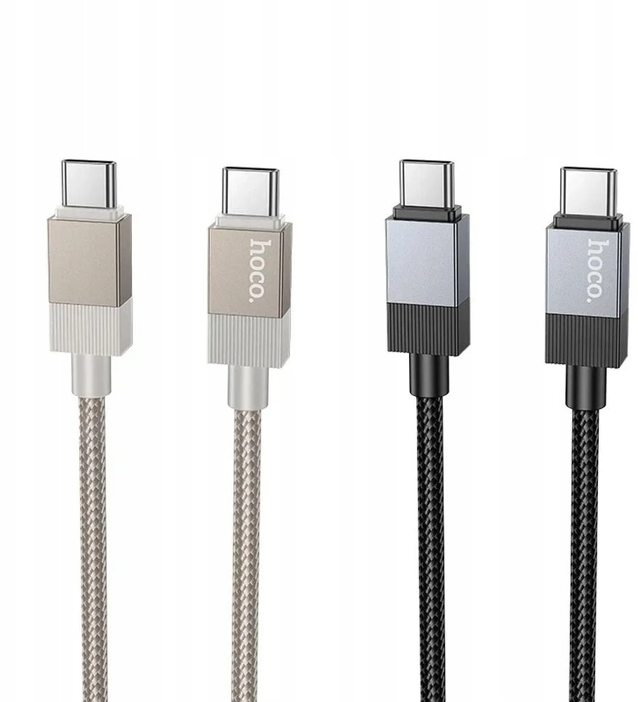 USB-C laidas į USB-C Hoco 3A 60W 1 m X110 auksinis