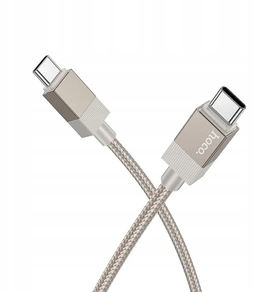 USB-C laidas į USB-C Hoco 3A 60W 1 m X110 auksinis