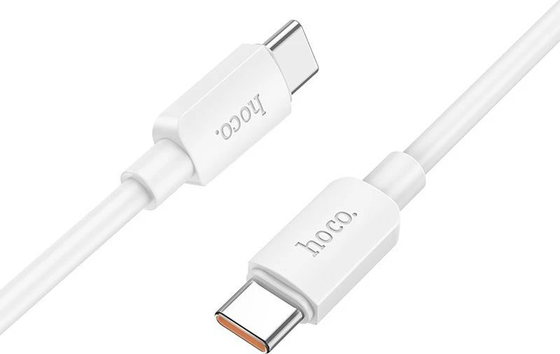USB C į USB C laidas Hoco PD 6A 100W 1 m X96 baltas